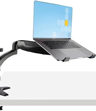 StarTech.com Desk Mount Laptop Arm - Articulating Arm for Laptop or Single 34" (17.6lb/8kg) Monitor - VESA Mount Laptop Tray Bracket - Ergonomic Adjustable Notebook Stand - Desk-Clamp (ARMUNONB1)